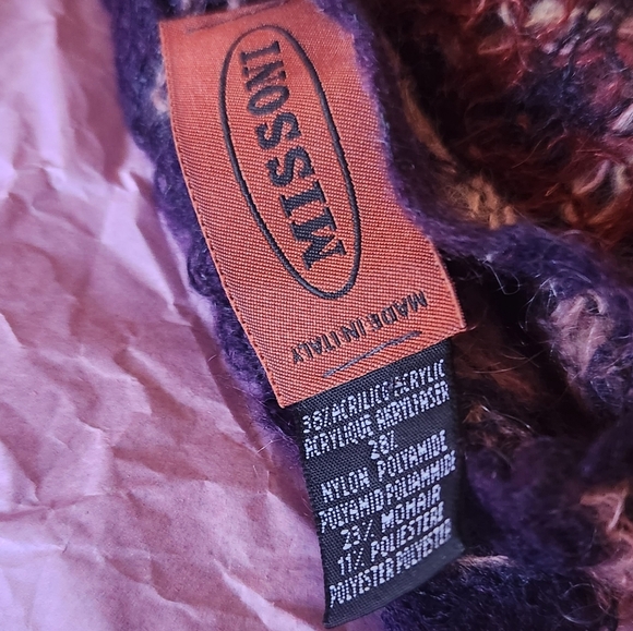 Missoni Multicolor Zig-Zag Wool Scarf - Picture 5 of 5